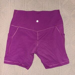 lululemon align Magenta Bike Shorts